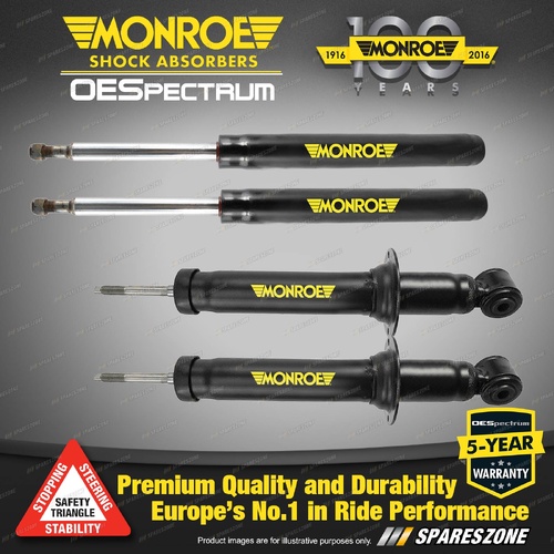 Front+Rear Monroe OESpectrum Shock Absorbers for Nissan Pulsar B17 MSedan 15-17