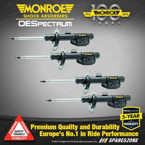 Front Rear Monroe OESpectrum Shock Absorbers for Toyota Aurion GSV50 Sedan 11-17