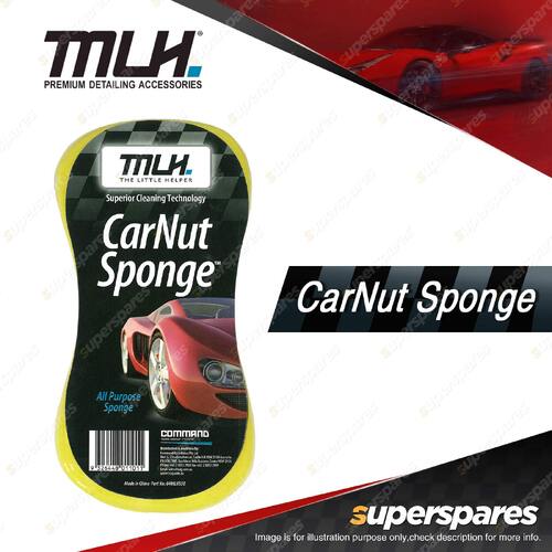 MLH All Purpose Polyurethane Car Nut Sponge - with hand Size Superior Clean
