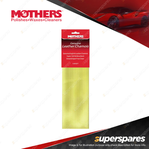 Mothers Genuine English Leather Chamois 3.50 SQ FT - Super-Soft & Absorbent