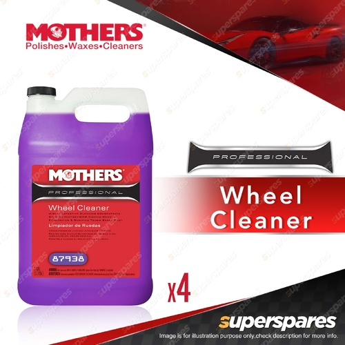 4 x Mothers Professional Wheel Cleaner 3.785L - High Concentrated