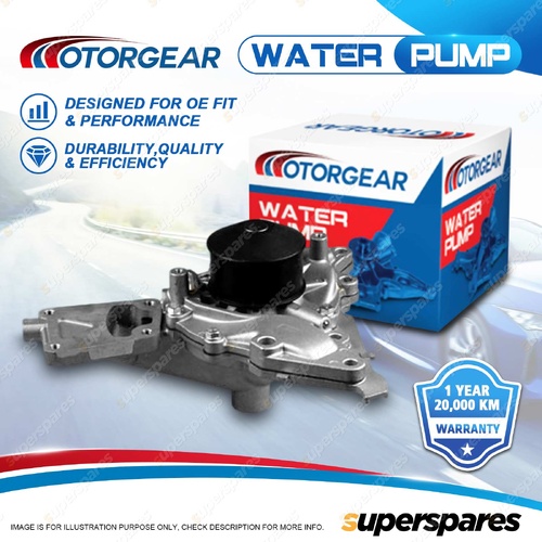 Motorgear Water Pump for Mitsubishi Triton MK 3.0L V6 DOHC 6G72 96-06