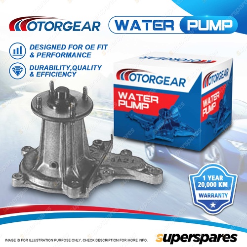 Motorgear Water Pump for Toyota Corolla AE71 4AC I4 8V SOHC CARB 1.6L