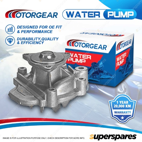 Motorgear Water Pump for Rover Quintet 1.6L EL 4 Door Hatchback 1983-1986