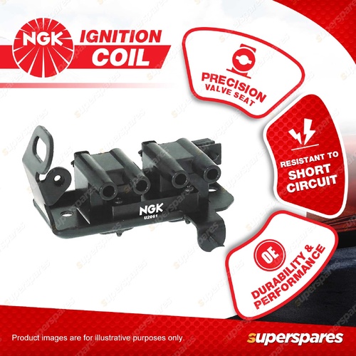 NGK Ignition Coil for Kia Rio BC 1.5L 4Cyl DOHC MPFI 16V A5D 74kW 2000-2005