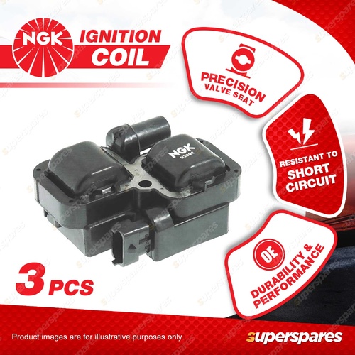 3 x NGK Ignition Coils for Mercedes CLK240 C209 CLK320 E240 E240T W210 E320 W211