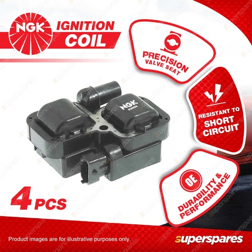 4 x NGK Ignition Coils for Benz ML430 ML500 ML55 W163 R500 S500 S55 SL500 SLK55