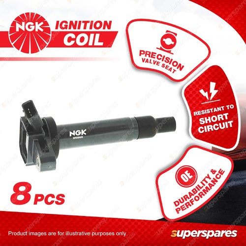 8 x NGK Ignition Coils for Lexus LS430 UCF30R LX470 UZJ100R SC430 UZZ40R V8