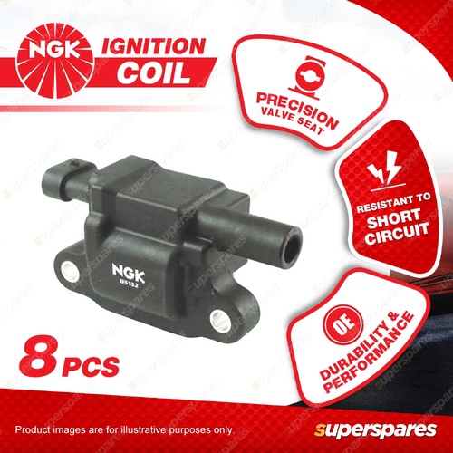 8 x NGK Ignition Coils for HSV Clubsport E Coupe VZ Grange WL WM 6.0L 6.2L V8