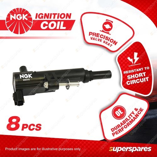 8 x NGK Ignition Coils for Jeep Commander XH Grand Cherokee WH 4.7L 3Y5 XY V8