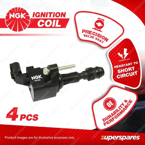 4 x NGK Ignition Coils for Opel Astra PY Insignia GA 2.0L A20NFT I4 16V 12-13