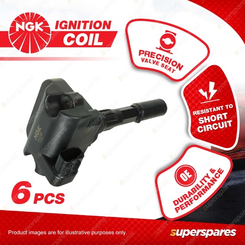 6 x NGK Ignition Coils for Honda Legend KA7 KA8 KA9 3.2 3.5L V6 MPFI C32A3 C35A3