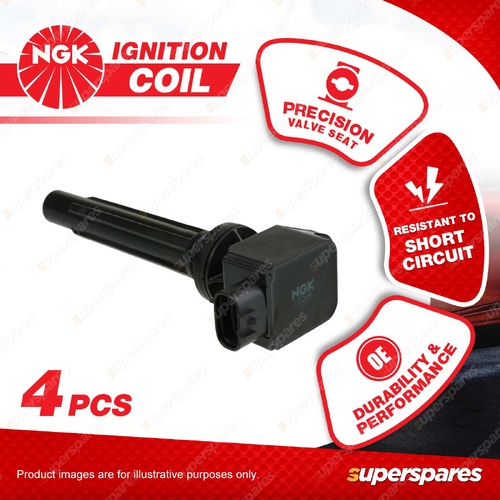 4 x NGK Ignition Coils for Suzuki Grand Vitara JB420 JB627 SX4 RW420 2.0L 2.7L