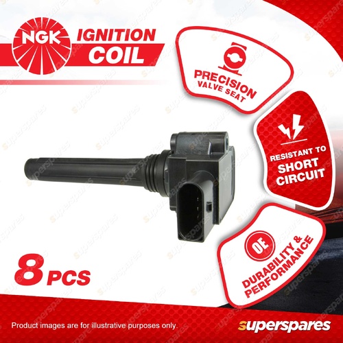 8 x NGK Ignition Coils for Audi RS6 4G S6 C7 S8 D4 4.0L V8 Cyl DITT V-DOHC 32V