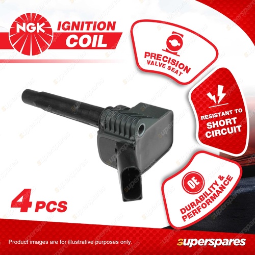4 x NGK Ignition Coils for Audi Q3 8U Sport Quattro TT FV 2.0L 4Cyl 16V V-DOHC