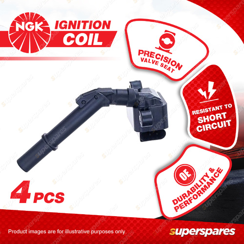 4 x NGK Ignition Coils for Mercedes Benz C200 C205 W205 GLC200 X253 2.0L 4Cyl