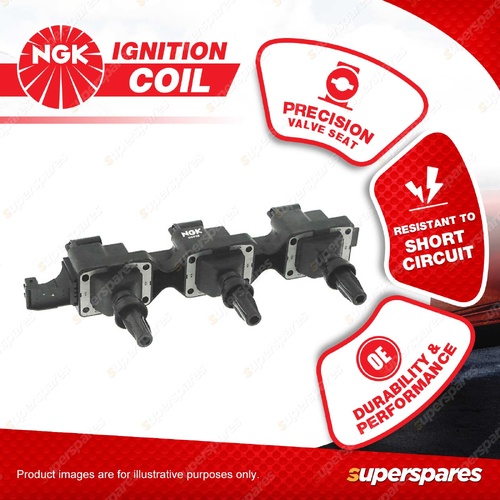 NGK Ignition Coil for Peugeot 406 D8 D9 3.0L V6 DOHC MPFI 24V ES9J4 144kW 97-00