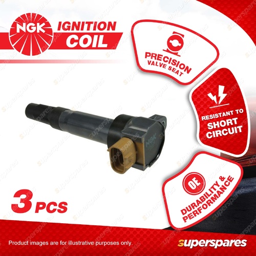 3 x NGK Ignition Coils for Suzuki Alto GF FC31S 1.0L K10B I3 12v 50kW FWD 09-15