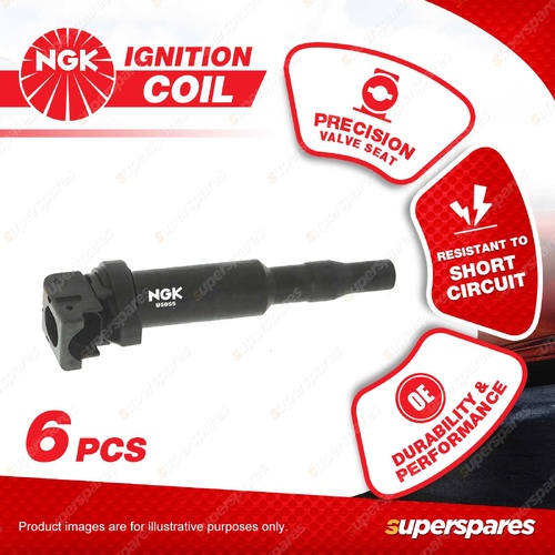 6 x NGK Ignition Coils for BMW 323i 325i 330i 335i E90 520i 523i 525i 530i 535i