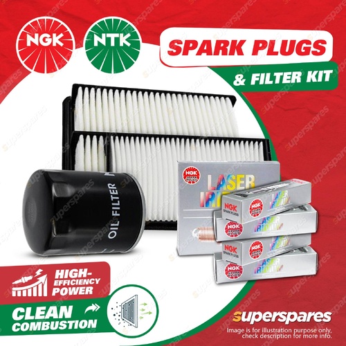 NGK Iridium Spark Plugs & NTK Filter Kit for Holden Commodore VE Statesman 6.0L