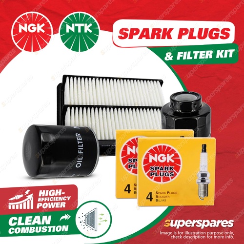 NGK Spark Plugs LPG & NTK Filter Service Kit for Holden Commodore VT 5.0L Petrol