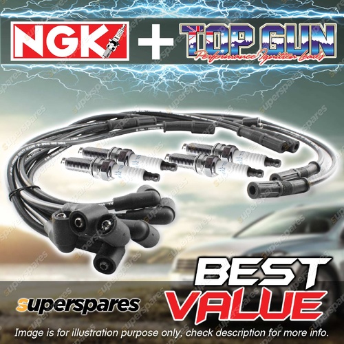 NGK Ignition Spark Plug Leads Wires Kit for Suzuki Ignis RG415 Jimny SN413 I4