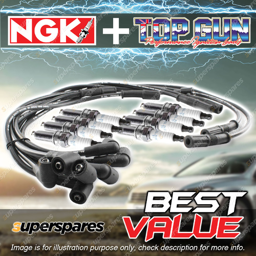 NGK Spark Plugs+Leads Kit for Holden Commodore VY VZ V2 Adventra Berlina Calais