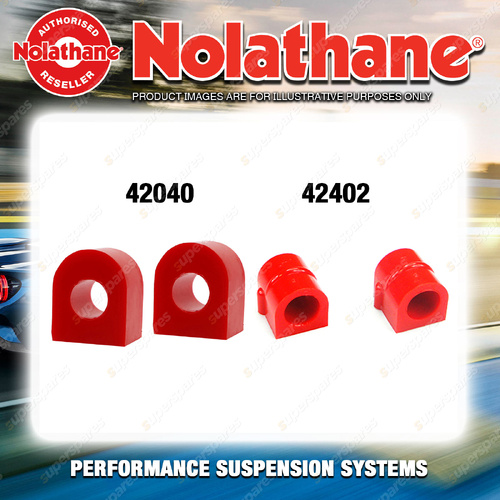 Nolathane Front + Rear Sway Bar Mount Bush for HSV Manta VS 8CYL 4/1995-8/1997
