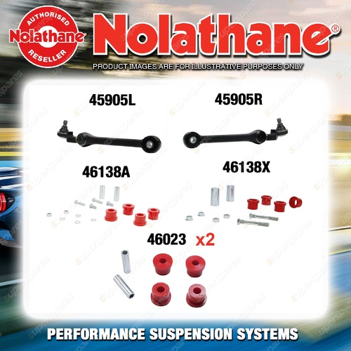 Nolathane Control arm bush kit for Holden Special Vehicle XU8 VT 8CYL 1999-1999
