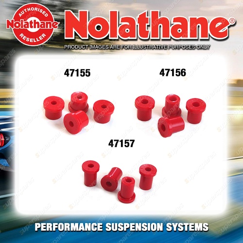 Nolathane Spring eye & shackle bush kit for NISSAN SENTRA B11 4CYL 1/1983-7/1987