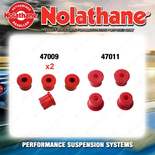 Nolathane Spring eye & shackle bush kit for NISSAN URVAN E20 F20 4CYL 1973-1982