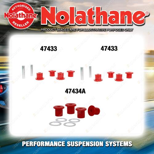 Nolathane Spring eye & shackle bush kit for TOYOTA LANDCRUISER FZJ76 VDJ76 8CYL