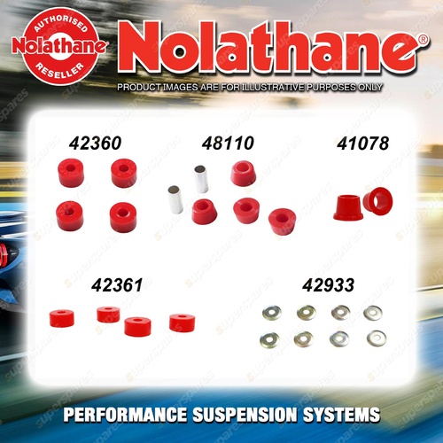 Front Nolathane Suspension Bush Kit for FORD COURIER PC PD 4CYL 2WD 1985-1999