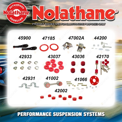 Front Nolathane Suspension Bush Kit for FORD FAIRLANE ZF ZG ZH 8CYL 1972-1979