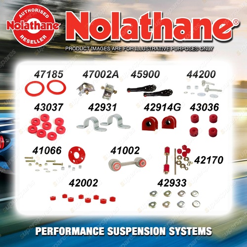 Front Nolathane Suspension Bush Kit for FORD FALCON XA XB XC 6/8CYL 1972-2/1979