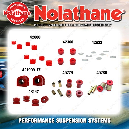 Front Nolathane Suspension Bush Kit for FORD SPECTRON SPECTRON 2WD 1984-1996