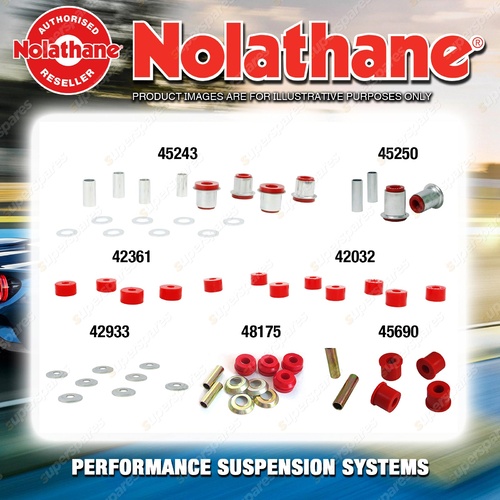 Front Nolathane Suspension Bush Kit for HOLDEN JACKAROO UBS16 17 56 1985-1992