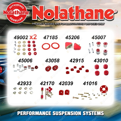 Front Nolathane Suspension Bush Kit for HOLDEN MONARO HQ HJ HX HZ 8CYL 1971-1979