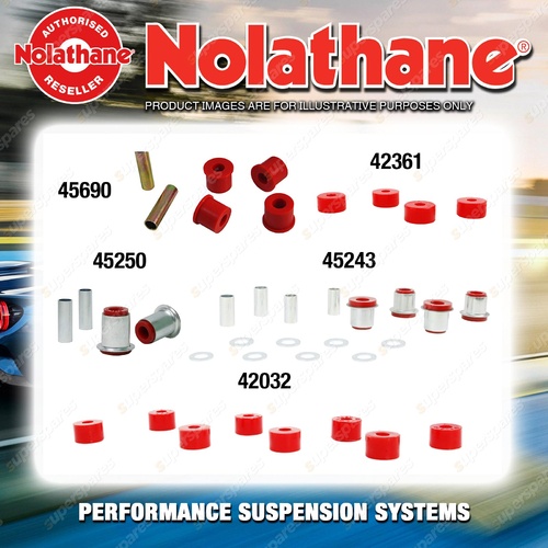 Front Nolathane Suspension Bush Kit for HOLDEN RODEO TFS 6CYL 4WD 1988-2003
