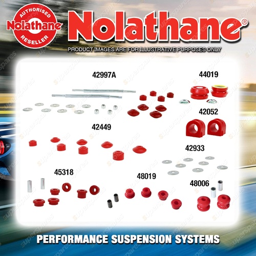 Front Nolathane Suspension Bush Kit for HSV MALOO VR VS 8CYL 7/1993-10/2000