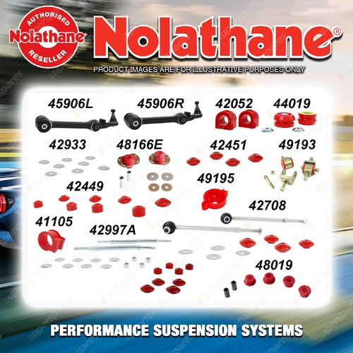 Front Nolathane Suspension Bush Kit for HSV MALOO VU 8CYL 3/2001-10/2002