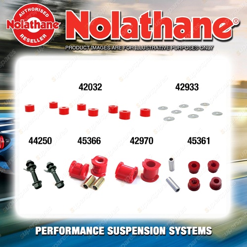 Front Nolathane Suspension Bush Kit for HYUNDAI EXCEL X3 4CYL 9/1994-6/2000
