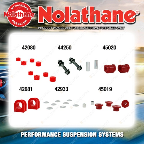 Front Nolathane Suspension Bush Kit for MAZDA 323 BD 4CYL FWD 3/1981-12/1985