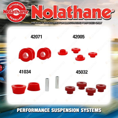 Front Nolathane Suspension Bush Kit for MAZDA 808 FA3 4CYL 1975-1978