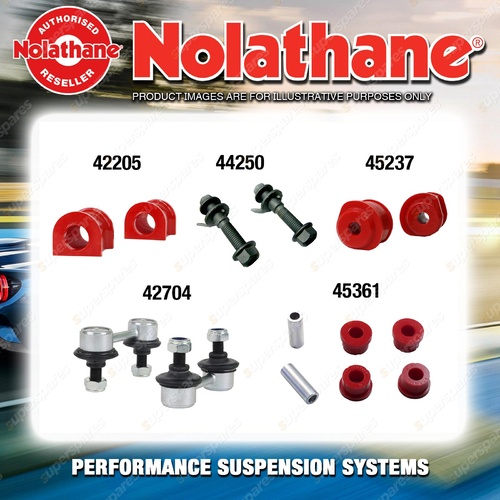 Front Nolathane Suspension Bush Kit for MITSUBISHI VERADA KR KS Beam Type Rear