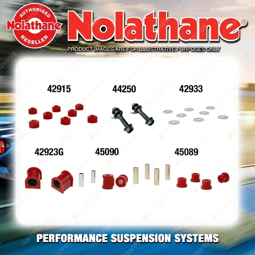 Front Nolathane Bush Kit for TOYOTA COROLLA AE80 82 Leaf Rear wagon panel van