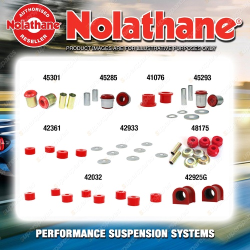 Front Nolathane Suspension Bush Kit for TOYOTA DYNA LH80 YH81 4CYL 1985-1995