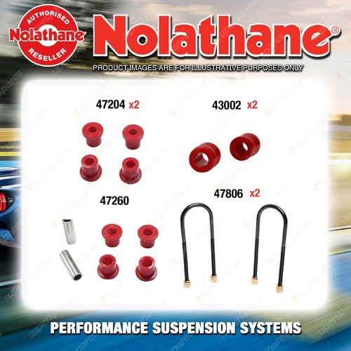 Rear Nolathane Suspension Bush Kit for FORD ECONOVAN SB SE SF SG SH 4WD