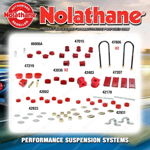 Rear Nolathane Suspension Bush Kit for FORD FAIRLANE ZJ 6/8CYL 5/1979-2/1982
