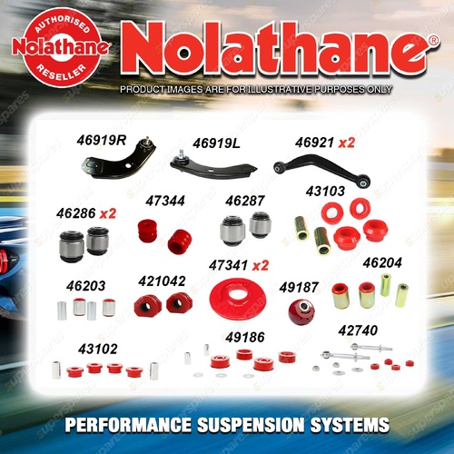 Rear Nolathane Suspension Bush Kit for FORD FALCON BA BF FPV IRS sedan